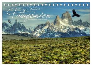 Wildes Patagonien – Abenteuer am Ende der Welt (Tischkalender 2024 DIN A5 quer), CALVENDO Monatskalender von Stamm,  Dirk