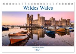 Wildes Wales (Tischkalender 2024 DIN A5 quer), CALVENDO Monatskalender von Kortjohann Photography,  Urte