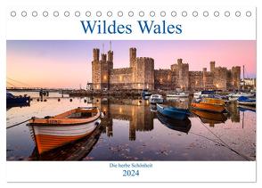 Wildes Wales (Tischkalender 2024 DIN A5 quer), CALVENDO Monatskalender von Kortjohann Photography,  Urte