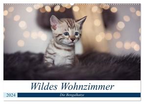 Wildes Wohnzimmer – Die Bengalkatze (Wandkalender 2024 DIN A2 quer), CALVENDO Monatskalender von meets Elos Photography,  Robyn