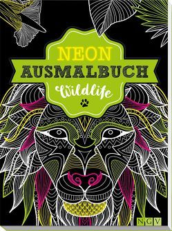Wildlife Neon-Ausmalbuch