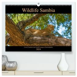 Wildlife Sambia (hochwertiger Premium Wandkalender 2024 DIN A2 quer), Kunstdruck in Hochglanz von Photo4emotion.com,  Photo4emotion.com