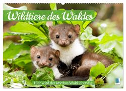 Wildtiere des Waldes: Hier wird der Mythos Wald lebendig (Wandkalender 2024 DIN A2 quer), CALVENDO Monatskalender von CALVENDO,  CALVENDO