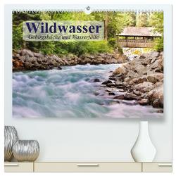 Wildwasser. Gebirgsbäche und Wasserfälle (hochwertiger Premium Wandkalender 2024 DIN A2 quer), Kunstdruck in Hochglanz von Stanzer,  Elisabeth