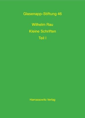 Wilhelm Rau Kleine Schriften von Klaus,  Konrad, Sprockhoff,  Joachim Friedrich