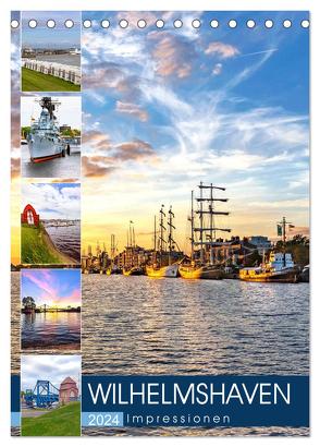 Wilhelmshaven Impressionen (Tischkalender 2024 DIN A5 hoch), CALVENDO Monatskalender von Dreegmeyer,  Andrea