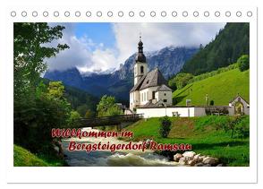 Willkommen im Bergsteigerdorf Ramsau (Tischkalender 2024 DIN A5 quer), CALVENDO Monatskalender von Wilczek,  Dieter