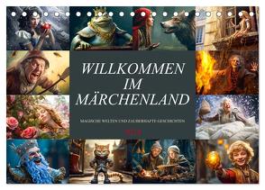 Willkommen im Märchenland (Tischkalender 2024 DIN A5 quer), CALVENDO Monatskalender von Meutzner,  Dirk