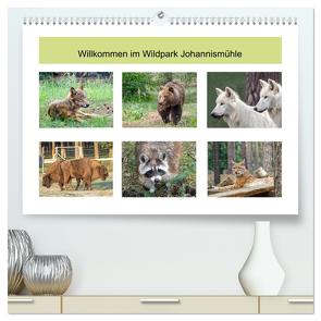 Willkommen im Wildpark Johannismühle (hochwertiger Premium Wandkalender 2024 DIN A2 quer), Kunstdruck in Hochglanz von Ebeling,  Christoph