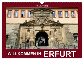 Willkommen in ERFURT (Wandkalender 2024 DIN A3 quer), CALVENDO Monatskalender von & Kalenderverlag Monika Müller,  Bild-