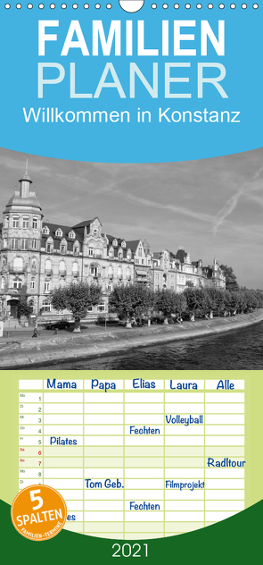 Willkommen in Konstanz – Familienplaner hoch (Wandkalender 2021 , 21 cm x 45 cm, hoch) von kattobello