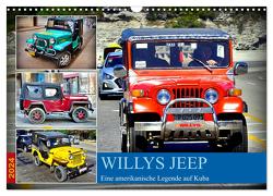 Willys Jeep – Eine amerikanische Legende auf Kuba (Wandkalender 2024 DIN A3 quer), CALVENDO Monatskalender von von Loewis of Menar,  Henning