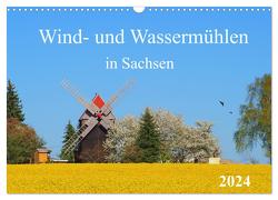 Wind- und Wassermühlen in Sachsen (Wandkalender 2024 DIN A3 quer), CALVENDO Monatskalender von Seidel,  Thilo