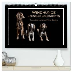 Windhunde – Schnelle Schönheiten (hochwertiger Premium Wandkalender 2024 DIN A2 quer), Kunstdruck in Hochglanz von Zech & Klaus-Peter Selzer,  Tanja