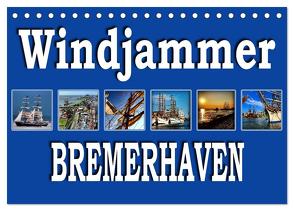 Windjammer – Bremerhaven (Tischkalender 2024 DIN A5 quer), CALVENDO Monatskalender von Schwarz,  Sylvia