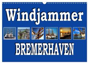 Windjammer – Bremerhaven (Wandkalender 2024 DIN A3 quer), CALVENDO Monatskalender von Schwarz,  Sylvia