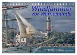 Windjammer vor Warnemünde (Tischkalender 2024 DIN A5 quer), CALVENDO Monatskalender von Morgenroth,  Peter