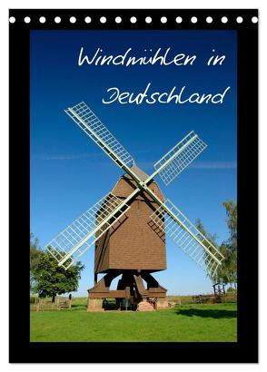 Windmühlen in Deutschland (Tischkalender 2024 DIN A5 hoch), CALVENDO Monatskalender von Scholz,  Frauke