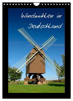 Windmühlen in Deutschland (Wandkalender 2024 DIN A4 hoch), CALVENDO Monatskalender von Scholz,  Frauke