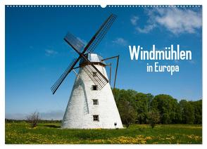 Windmühlen in Europa (Wandkalender 2024 DIN A2 quer), CALVENDO Monatskalender von Scholz,  Frauke
