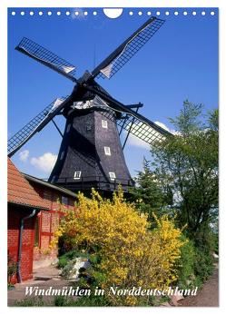 Windmühlen in Norddeutschland (Wandkalender 2024 DIN A4 hoch), CALVENDO Monatskalender von Reupert,  Lothar