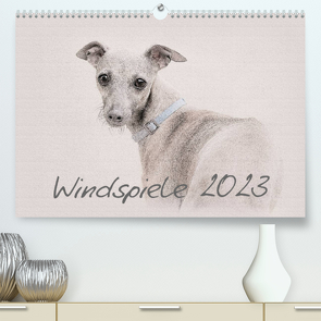 Windspiele 2023 (Premium, hochwertiger DIN A2 Wandkalender 2023, Kunstdruck in Hochglanz) von Redecker,  Andrea