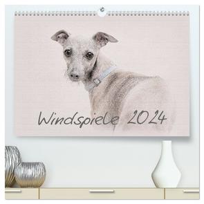 Windspiele 2024 (hochwertiger Premium Wandkalender 2024 DIN A2 quer), Kunstdruck in Hochglanz von Redecker,  Andrea