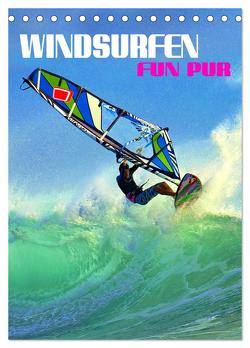 Windsurfen – Fun pur (Tischkalender 2024 DIN A5 hoch), CALVENDO Monatskalender von Utz,  Renate