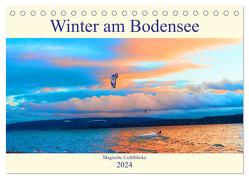Winter am Bodensee – Magische Lichtblicke (Tischkalender 2024 DIN A5 quer), CALVENDO Monatskalender von Hess,  Andrea