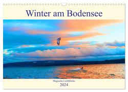 Winter am Bodensee – Magische Lichtblicke (Wandkalender 2024 DIN A3 quer), CALVENDO Monatskalender von Hess,  Andrea