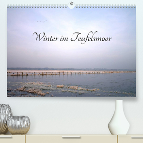 Winter im Teufelsmoor (Premium, hochwertiger DIN A2 Wandkalender 2023, Kunstdruck in Hochglanz) von Adam,  Ulrike