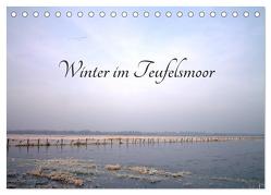 Winter im Teufelsmoor (Tischkalender 2024 DIN A5 quer), CALVENDO Monatskalender von Adam,  Ulrike