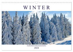 Winter. Zauberhafte Schneelandschaften (Wandkalender 2024 DIN A3 quer), CALVENDO Monatskalender von Hurley,  Rose