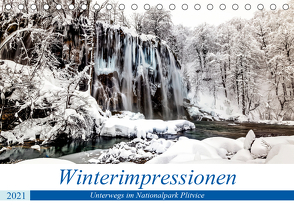 Winterimpressionen Nationalpark Plitvice (Tischkalender 2021 DIN A5 quer) von Franz Kaufmann,  Ing.