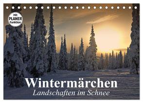Wintermärchen. Landschaften im Schnee (Tischkalender 2024 DIN A5 quer), CALVENDO Monatskalender von Stanzer,  Elisabeth