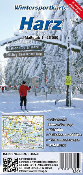 Wintersportkarte Harz
