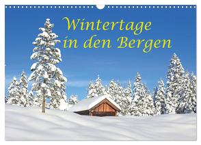 Wintertage in den Bergen (Wandkalender 2024 DIN A3 quer), CALVENDO Monatskalender von Scholz,  Klaus