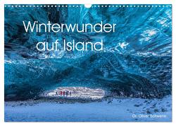 Winterwunder auf Island (Wandkalender 2024 DIN A3 quer), CALVENDO Monatskalender