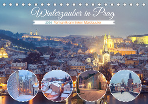 Winterzauber in Prag (Tischkalender 2024 DIN A5 quer) von Drachenkind-Fotografie