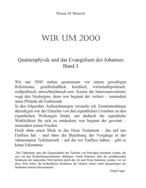 Wir um 2000 – Band 3 von Heinrich,  Werner M.