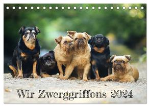 Wir Zwerggriffons 2024 (Tischkalender 2024 DIN A5 quer), CALVENDO Monatskalender von Witt - Schomber,  Angelika