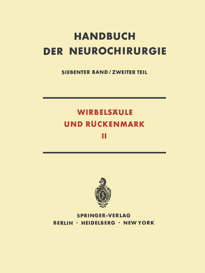 Wirbelsäule und Rückenmark von Bartsch,  W, Nittner,  K.