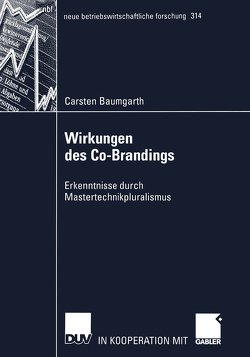 Wirkungen des Co-Brandings von Baumgarth,  Carsten