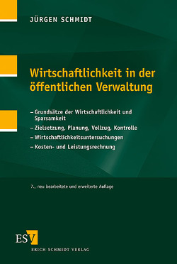 Wirtschaftlichkeit in der öffentlichen Verwaltung von Schmidt,  Jürgen