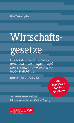 Wirtschaftsgesetze, 37. Auflage