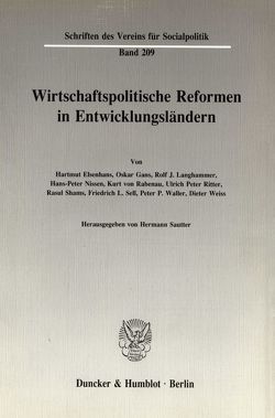 Wirtschaftspolitische Reformen in Entwicklungsländern. von Sautter,  Hermann