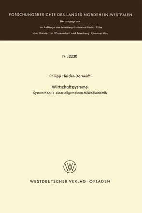Wirtschaftssysteme von Herder-Dorneich,  Philipp