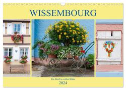 Wissembourg – Blumen und Kanäle (Wandkalender 2024 DIN A3 quer), CALVENDO Monatskalender von Tortora,  Alessandro