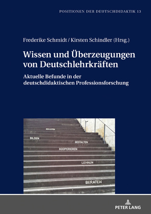 Wissen und Überzeugungen von Deutschlehrkräften von Schindler,  Kirsten, Schmidt,  Frederike