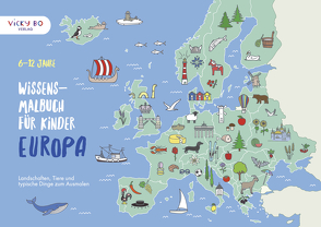 Wissens-Malbuch für Kinder – EUROPA